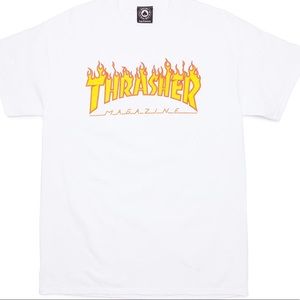 Thrasher shirt ✰ white graphic t shirt ✰
